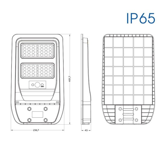VIVALUX LED APLICE REX SOLAR LED 50W 6400K IP65