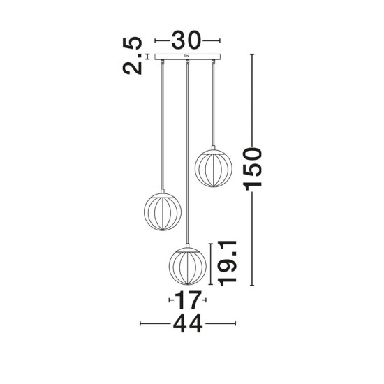 NOVA LUCE ПОЛИЛЕЙ ABBACUS 9236317