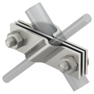 OBO BETTERMANN TERMINAL, CONNECTING CLAMP RAIL 40X4-ROD Ф20mm-CONDUCTOR Ф8 V2A 5001617