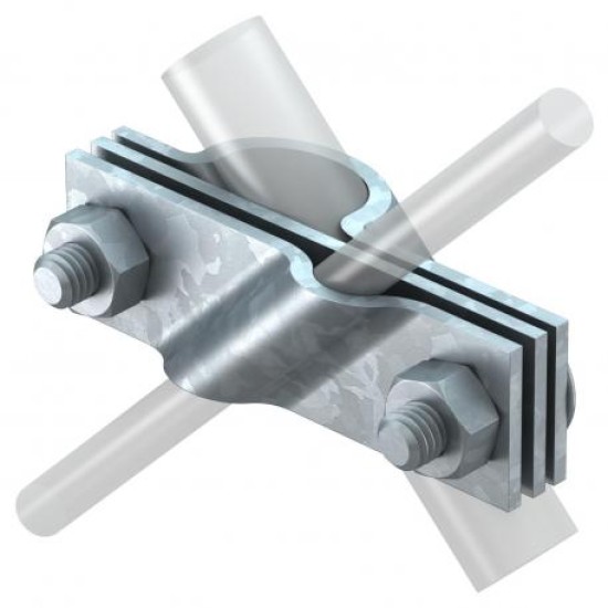 OBO BETTERMANN TERMINAL, CONNECTING CLAMP RAIL 40X4-ROD Ф20mm-CONDUCTOR Ф8 FT 5001641