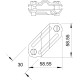 OBO BETTERMANN Cross-connector for flat conductors and round conductors FT 5312906
