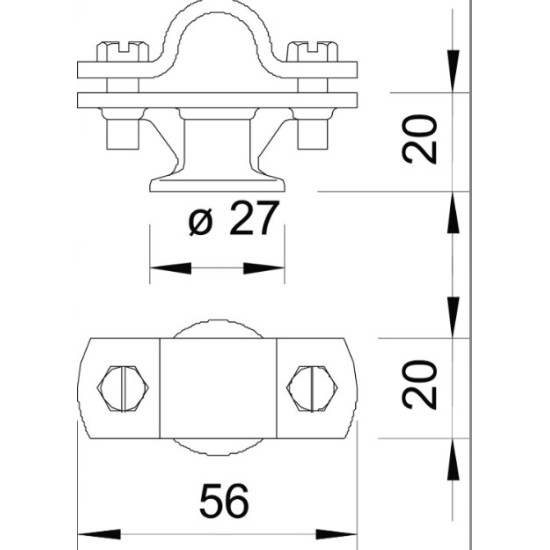 OBO BETTERMANN MAST HOLDER Ф16MM 5412609