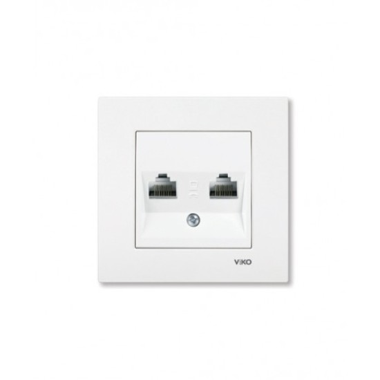 VIKO KARRE DATA SOCKET DOUBLE 2ХRJ45 CAT 5E