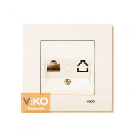 VIKO KARRE DATA SOCKET COMPUTER RJ45 CAT 5E CREAM