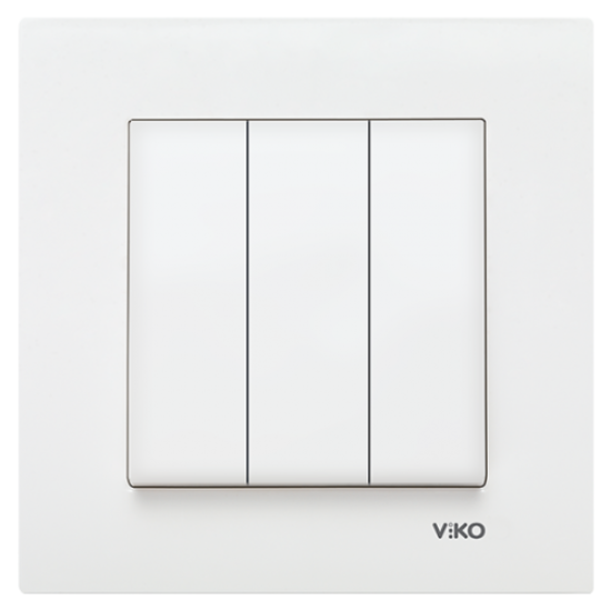 VIKO KARRE WHITE TRIPLE SWITCH