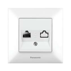 PANASONIC ARKEDIA РОЗЕТКА ТЕЛЕФОН RG11 CAT3 БЯЛ