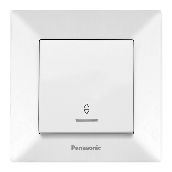 PANASONIC ARKEDIA КЛЮЧ ДЕВИАТОР СХ.6 БЯЛ СВЕТЕЩ