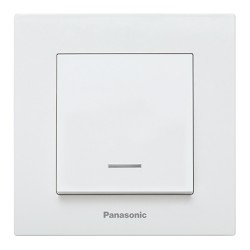 PANASONIC KARRE PLUS WHITE ILLUMINATED 16A SWITCH
