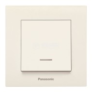 PANASONIC KARRE PLUS CREAM ONE WAY ILLUMINATED SWITCH 