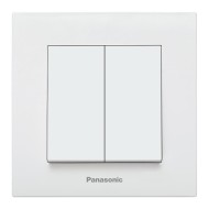PANASONIC KARRE PLUS КЛЮЧ ДВОЕН/СЕРИЕН СХ.5 БЯЛ 