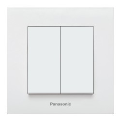 PANASONIC KARRE PLUS  2 GANGE ALB Intrerupator Ingropat 
