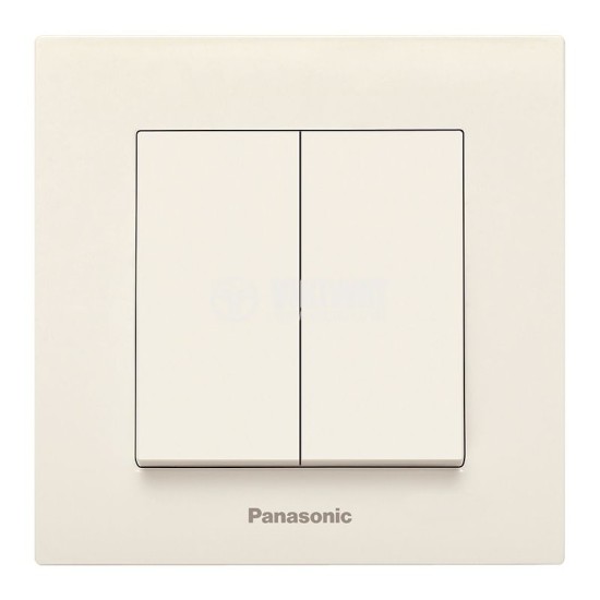 PANASONIC KARRE PLUS  2 GANGE CREM Intrerupator Ingropat