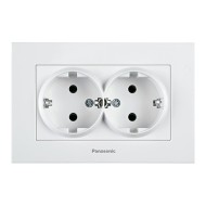 PANASONIC KARRE PLUS КОНТАКТ ДВОЕН БЯЛ ШУКО