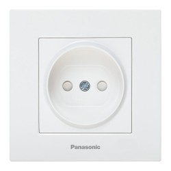 PANASONIC KARRE PLUS КОНТАКТ ЕДИНИЧЕН С ДЕТСКА ЗАЩИТА БЯЛ 