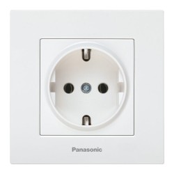 PANASONIC KARRE PLUS КОНТАКТ ЕДИНИЧЕН БЯЛ ШУКО
