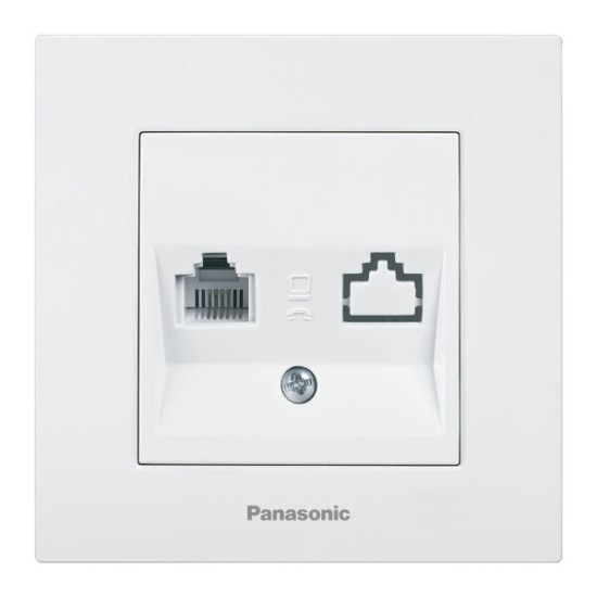 PANASONIC KARRE PLUS WHITE TELEPHONE SOCKET RJ11 Cat 3