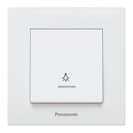 PANASONIC KARRE PLUS КЛЮЧ СВЕТЛИНЕН СТЪЛБИЩЕН БУТОН БЯЛ СВЕТЕЩ