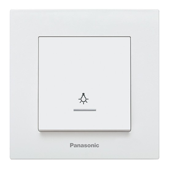PANASONIC KARRE PLUS КЛЮЧ СВЕТЛИНЕН СТЪЛБИЩЕН БУТОН БЯЛ СВЕТЕЩ