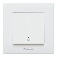 PANASONIC KARRE PLUS КЛЮЧ СВЕТЛИНЕН СТЪЛБИЩЕН БУТОН БЯЛ 
