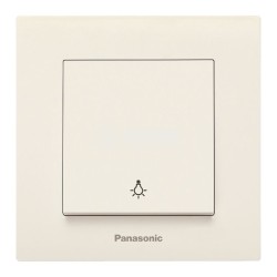 PANASONIC KARRE PLUS КЛЮЧ СВЕТЛИНЕН СТЪЛБИЩЕН БУТОН КРЕМ