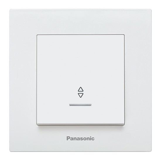PANASONIC KARRE PLUS КЛЮЧ ДЕВИАТОР СВЕТЕЩ СХ.6 БЯЛ СИ
