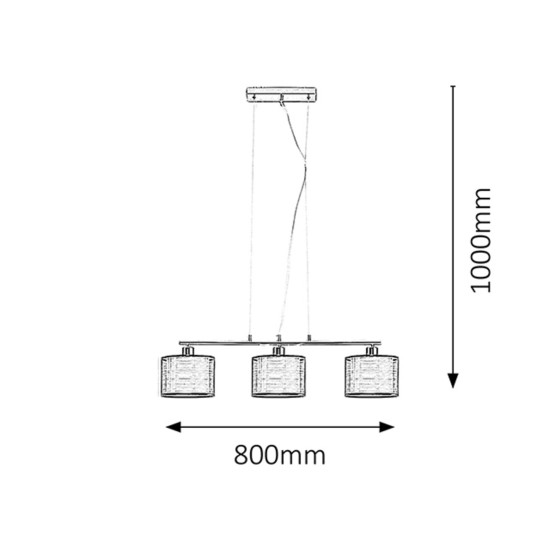 RABALUX CANDELABRU ANASTASIA 2630