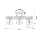 RABALUX CEILING LIGHT CARDAMOM 3119