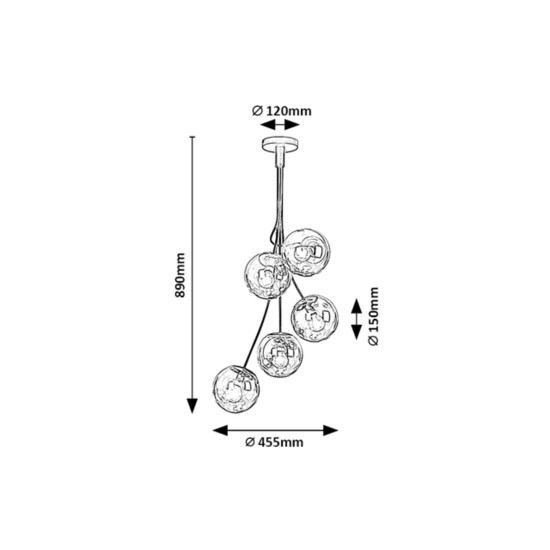 RABALUX CANDELABRU GLORY 3508