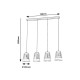 RABALUX CHANDELIER ZENAIDA 3544