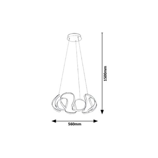 RABALUX LED CHANDELIER PALMIRA 5770