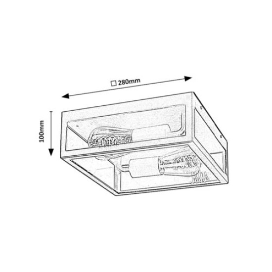 RABALUX CEILING LIGHT ZATON 7070