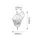 RABALUX FACADE WALL LIGHT HAGA 8244