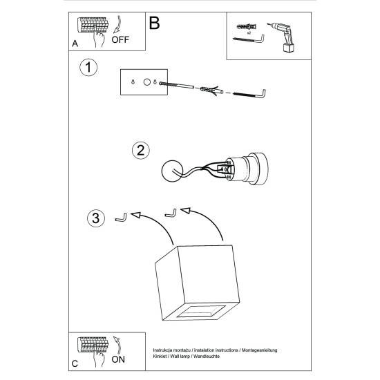 SOLLUX WALL LAMP LEO LINE WHITE SL.0230