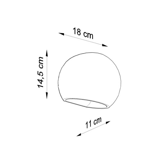 SOLLUX WALL LAMP GLOBE WHITE SL.0032