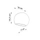 SOLLUX WALL LAMP GLOBE WHITE SL.0032