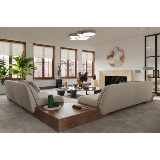 SOLLUX CEILING LIGHT ARENA 35 GREY E27 2x60W IP20 SL.0122