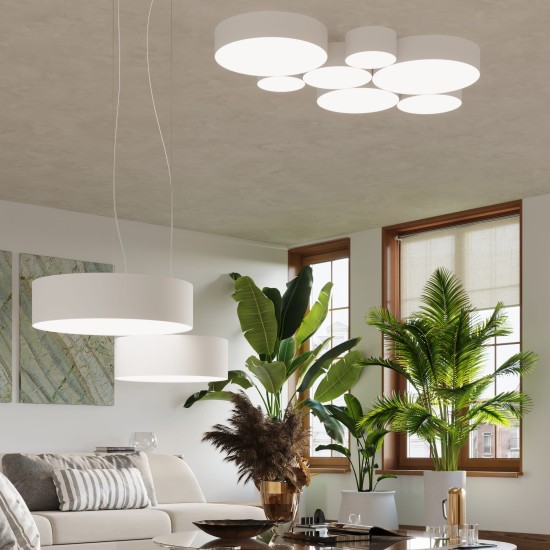SOLLUX CEILING LIGHT ARENA 35 WHITE E27 2x60W IP20 SL.0123