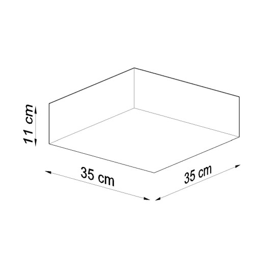 SOLLUX CEILING LIGHT HORUS 35 WHITE E27 2x60W IP20 SL.0138