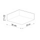 SOLLUX CEILING LIGHT HORUS 35 WHITE E27 2x60W IP20 SL.0138
