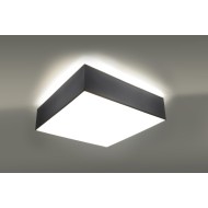 SOLLUX ПЛАФОН HORUS 35 СИВ E27 2x60W IP20 SL.0137