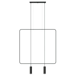 SOLLUX PENDANT RANA 2 BLACK GU10 2x40W IP20 TH.019CZ 