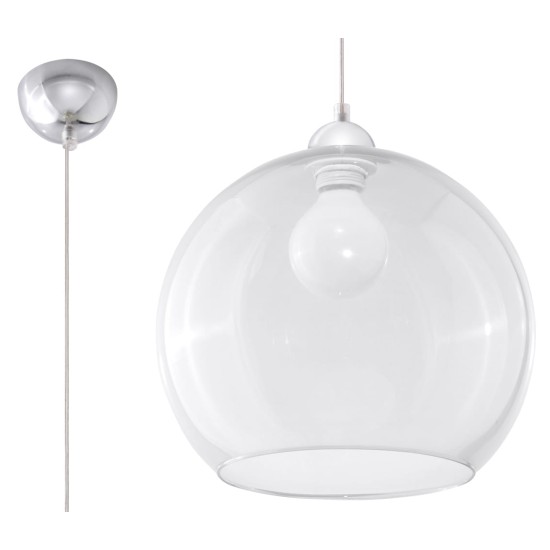 SOLLUX PENDUL  BALL TRANSPARENT  E27 1x60W IP20 SL.0248