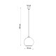 SOLLUX PENDUL  BALL ALB E27 1x60W IP20 SL.0256
