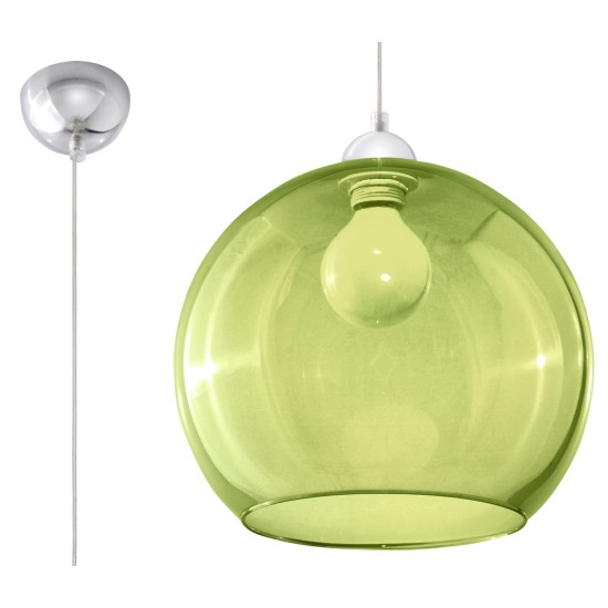SOLLUX PENDUL  BALL VERDE E27 1x60W IP20 SL.0254