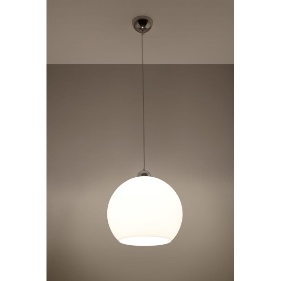 SOLLUX PENDUL  BALL ALB E27 1x60W IP20 SL.0256