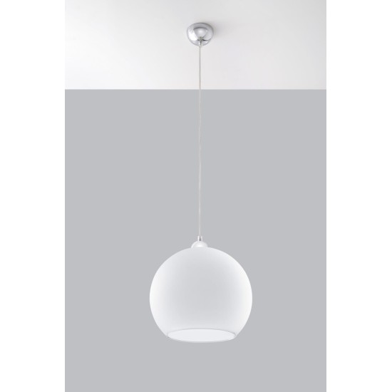 SOLLUX PENDUL  BALL ALB E27 1x60W IP20 SL.0256