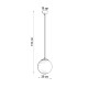 SOLLUX PENDANT LAMP UGO 20 WHITE E27 1x60W IP20 SL.0263