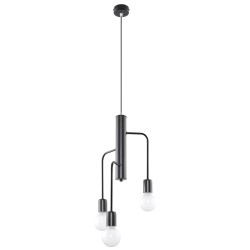 SOLLUX ПОЛИЛЕЙ DUOMO 3M ЧЕРЕН E27 3x60W IP20 SL.0302