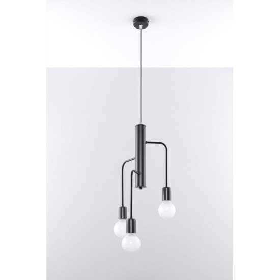 SOLLUX ПОЛИЛЕЙ DUOMO 3M ЧЕРЕН E27 3x60W IP20 SL.0302