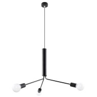 SOLLUX ПОЛИЛЕЙ DUOMO 3D ЧЕРЕН E27 3x60W IP20 SL.0303